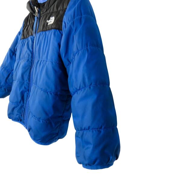The North Face Toddler Blue & Black Reversible Puffer Coat 2T - Picture 4 of 10
